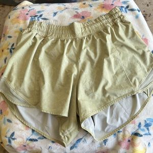 Green Lululemon Hottie Hot Short 4in High Rise Short